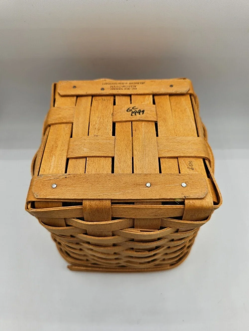 Longaberger 2000 Square Basket 6
